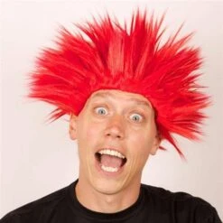 Pruik Electric Shock Rood