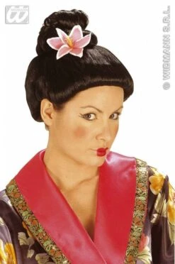 Pruik Fujiko Met Bloem