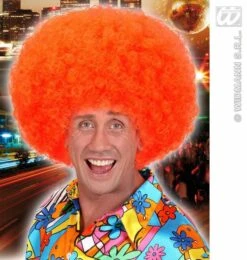 Pruik Jimmy Neon Oranje