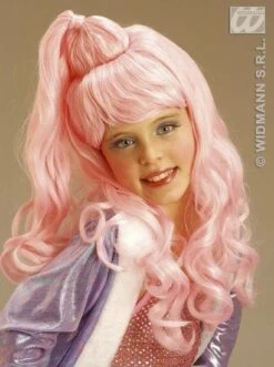 Pruik Kind Jazz Girl Roze