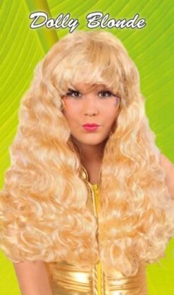 Pruik Krul Blond Dolly