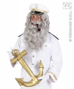 Pruik Met Baard Kapitein/Tovenaar -Pruikentopper Exporteren Winkel pruik met baard kapitein tovenaar 2