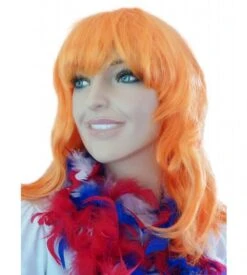 Pruik Oranje New Look Jolijt