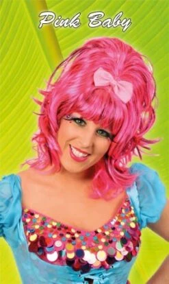 Pruik Pink Baby