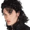 Pruik Popster Zwart