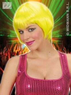 Pruik Rave Neon Geel
