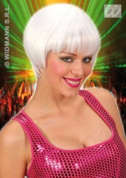 Pruik Rave Wit