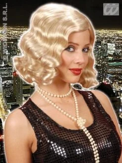 Pruik Roaring 20s Blond