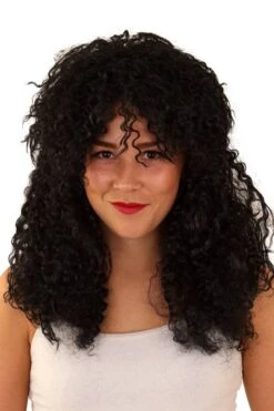 Pruik Rock Zwart Renzo