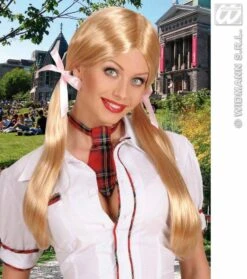 Pruik Schoolmeisje Blond