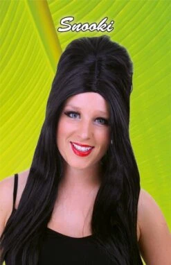 Pruik Snooki Zwart