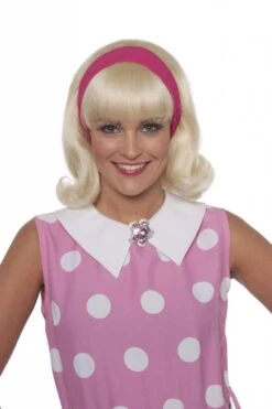 Pruik Twiggy Blond Met Band