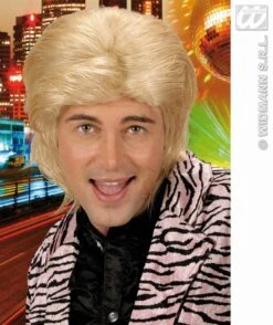 Pruik Wetlook Blond Man