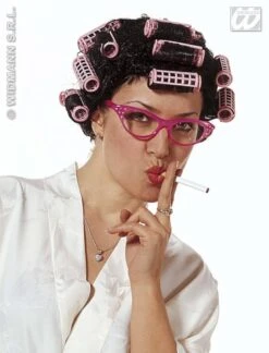 Pruik Zwart Krulspelden Rinoa