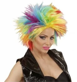 Punk Pruik Regenboog