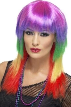 Rainbow Funky Pruik
