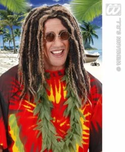 Rasta Pruik Zwart/blond