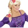 Repelsteeltje Rapunzel Pruik Met Bloemen