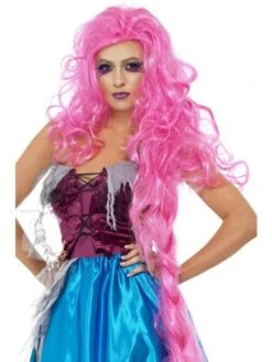 Repulsive Rapunzel Pruik Roze