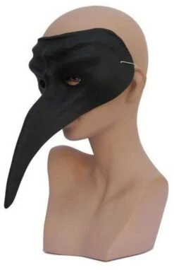 Snavelmasker Zwart Venetie