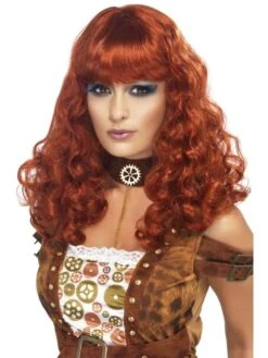 Steampunk Pruik Auburn