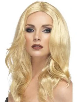 Superstar Pruik Lang Blond