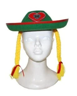 Tiroler Hoed Heidi Met Vlechten