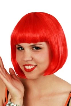 Toppers Eco Bobline Pruik Rood