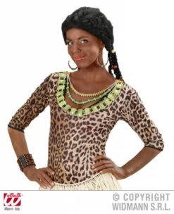 Tribal Ketting Met Groene Stenen -Pruikentopper Exporteren Winkel tribal ketting met groene stenen 2